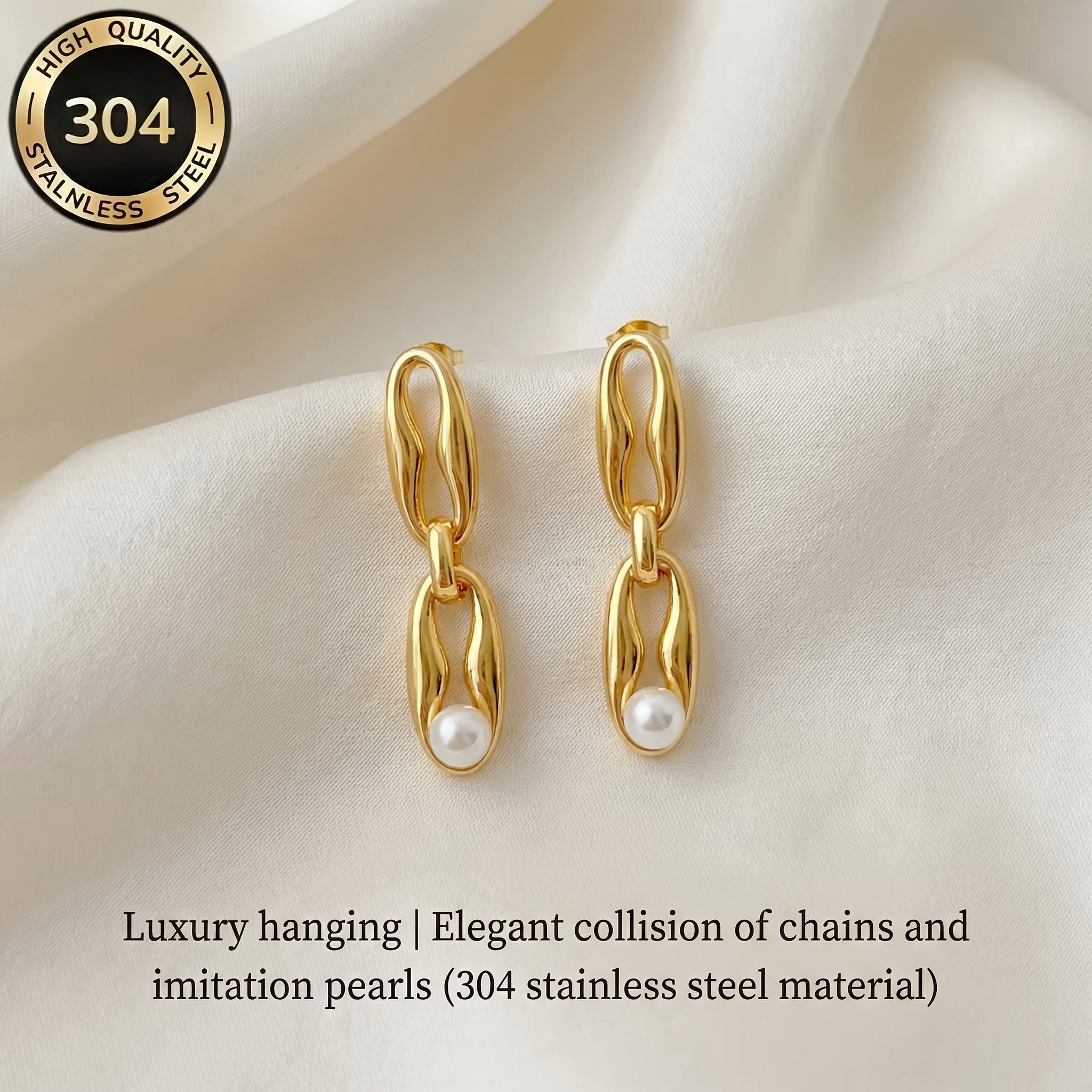Hypoallergenic Stainless Steel Earrings, Versatile Gift